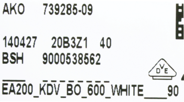 00654537 Programátor Bosch | Siemens