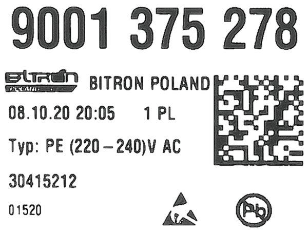 12009328 Naprogramovaný výkonový modul Bosch | Siemens
