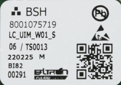 12038269 Ovládací modul naprogramovaný Bosch | Siemens