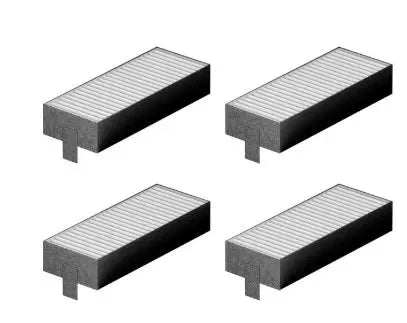 17004795 Sada uhlíkových filtrů do odsavače par 194mm 4ks HZ9VEDU0